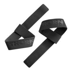 Paski do podnoszenia ciężarów Thorn Fit. Czarne paski damskie Thorn Fit, bez wzorów, sportowe. W wyprzedaży za 44.90 zł.