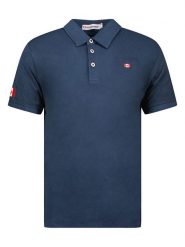 Canadian Peak Koszulka polo "Karseak" w kolorze granatowym rozmiar: S. Niebieskie koszulki polo męskie Canadian Peak, s, bez wzorów, z bawełny, bez ramiączek. Za 79.03 zł.