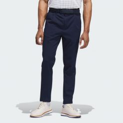 Spodnie Go-to Pleated. Niebieskie spodnie materiałowe męskie Adidas, bez wzorów, sportowe. Za 479.00 zł.