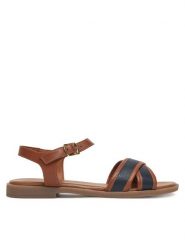 Lasocki Sandały WI16-FOXI-77 Brązowy. Brązowe sandały damskie Lasocki, bez wzorów, ze skóry, bez obcasa, na płaskiej podeszwie. Za 139.99 zł.