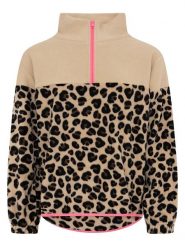 Zwillingsherz Bluza polarowa "Leo" w kolorze beżowym rozmiar: M. Brązowe bluzy bez kaptura damskie Zwillingsherz, m, z polaru. Za 175.67 zł.