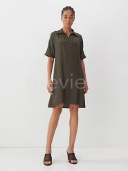 Someday Sukienka w kolorze khaki rozmiar: 36. Brązowe sukienki damskie Someday, bez wzorów, bez kołnierzyka, bez ramiączek, mini. Za 188.40 zł.