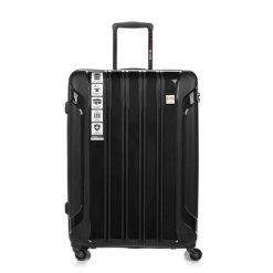 Walizka na kółkach SwissBags Tourist czarna - duża 110 l. Czarne walizki bez wzorów, z materiału, duże. Za 521.10 zł.