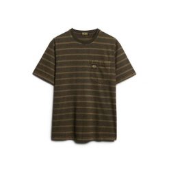 T-shirt z kieszonką i w paski Superdry. Zielone t-shirty męskie Superdry., m, bez wzorów, z bawełny, bez kołnierzyka. Za 146.55 zł.