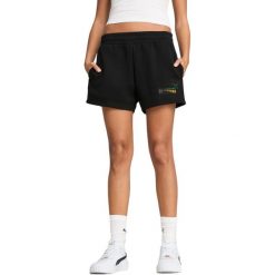Szorty damskie Puma Love United Mid rise Shorts 4. Czarne szorty damskie Puma, bez wzorów, z bawełny, sportowe. Za 190.00 zł.