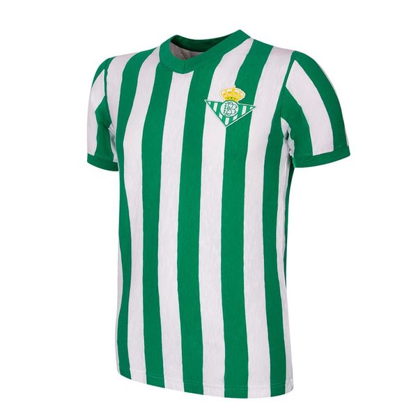 Koszulka retro piłkarska dla dorosłych - Real Betis 1958-59 - Zielono-Biała. Zielone t-shirty sportowe męskie COPA FOOTBALL, bez ramiączek, do piłki nożnej. Za 297.74 zł.