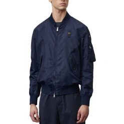 Kurtka BLAUER GIUBBINI CORTI FODERAT Niebieski. Niebieskie kurtki męskie Blauer, bez wzorów, z tkaniny, bez kaptura. Za 787.99 zł.