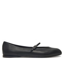Baleriny Max Mara. Czarne baleriny damskie Max Mara, bez wzorów, bez obcasa. Za 1,569.00 zł.