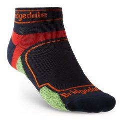 BRIDGEDALE Skarpety męskie ULTRALIGHT T2 COOLMAX SPORT LOW navy-L. Niebieskie skarpetki męskie Bridgedale, bez wzorów, z elastanu. Za 57.65 zł.