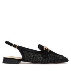 Baleriny Caprice. Czarne baleriny damskie Caprice, bez wzorów, bez obcasa. Za 299.99 zł.