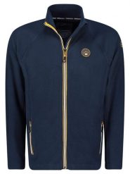 Geographical Norway Kurtka polarowa "Tugim" w kolorze granatowym rozmiar: S. Niebieskie kurtki damskie Geographical Norway, s, bez wzorów, z polaru, bez kaptura. Za 83.42 zł.