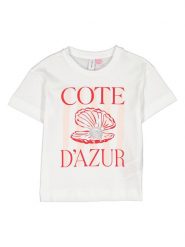 Vero Moda Girl Koszulka "Gina" w kolorze kremowym rozmiar: 134/140. Brązowe koszulki dziewczęce Vero Moda Girl, bez wzorów, z bawełny, bez ramiączek. Za 55.95 zł.