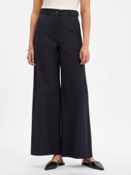 Weekend Max Mara Spodnie z domieszką wełny owczej Kobiety wełna ze strzyży niebieski|szary, 42. Niebieskie spodnie materiałowe damskie Weekend Max Mara, bez wzorów, z wełny, biznesowe. Za 1,249.95 zł.