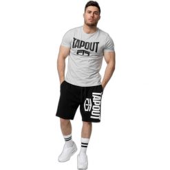 Podstawowe Szorty dla aktywnych Tapout. Białe szorty męskie TAPOUT, z bawełny, bez kołnierzyka. Za 156.00 zł.