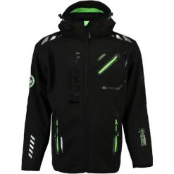 Kurtka softshellowa męska Geographical Norway Richier SAM-RBM NEW MEN 007. Czarne kurtki męskie Geographical Norway, m, bez wzorów, z softshellu, sportowe, bez kaptura. Za 209.00 zł.
