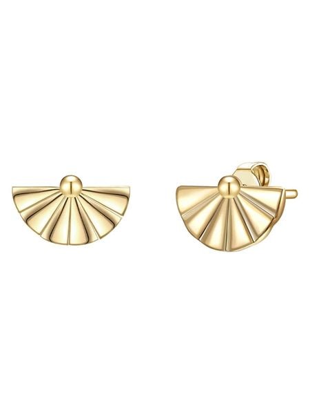 Lulu & Jane Pozłacane kolczyki-wkrętki rozmiar: onesize. Żółte kolczyki damskie Lulu & Jane, pozłacane. Za 43.99 zł.