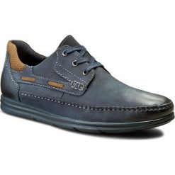 Półbuty LASOCKI FOR MEN MI07-A512-A368-01. Niebieskie półbuty męskie Lasocki For Men, z nubiku, bez zapięcia. W wyprzedaży za 99.98 zł.