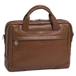 Skórzana torba na laptopa 15,4" Mcklein Bronzeville 15484M brązowa. Brązowe torby na laptopa damskie MCKLEIN, bez wzorów, ze skóry. Za 849.99 zł.