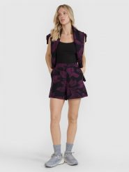 4F Spodenki dresowe damskie - multikolor L. Szorty damskie 4f, bez wzorów, z bawełny, eleganckie. W wyprzedaży za 59.99 zł.