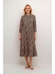 CULTURE Sukienka w kolorze brązowym rozmiar: XL. Brązowe sukienki damskie Culture, na co dzień, xl, bez wzorów, bez kołnierzyka, bez ramiączek, maxi, proste. Za 105.14 zł.