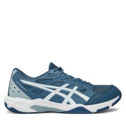 Buty halowe Asics. Niebieskie buty sportowe na co dzień męskie Asics, bez zapięcia. Za 259.99 zł.