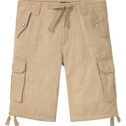 Bermudy bojówki Regular Fit. Czarne szorty męskie bonprix, bez wzorów. Za 134.99 zł.