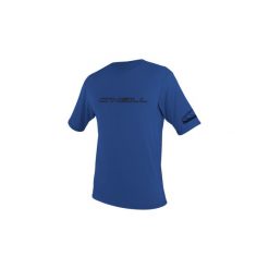 Koszulka ONeill Basic Skins S/S Sun Shirt Pacific. Niebieskie bluzki damskie O'neill, s, bez wzorów, ze skóry, sportowe, bez kołnierzyka, bez ramiączek. Za 99.99 zł.