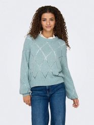 ONLY Sweter w kolorze błękitnym rozmiar: S. Niebieskie swetry klasyczne damskie Only, s, bez kołnierzyka. Za 87.81 zł.