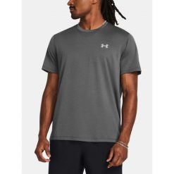 Koszulka do biegania męska Under Armour UA Launch. Szare t-shirty sportowe męskie Under Armour, m, bez ramiączek, do biegania. Za 105.17 zł.