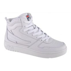 Buty Fila Fxventuno L Mid M FFM0156-10004 białe. Białe buty sportowe na co dzień męskie z gumy, bez zapięcia. Za 401.52 zł.
