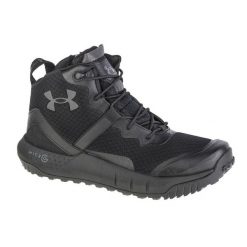 Buty turystyczne męskie, Under Armour Micro G Valsetz Zip Mid. Czarne buty trekkingowe męskie Under Armour, bez zapięcia. Za 546.50 zł.