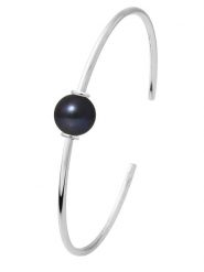 Pearl Addict Srebrna bransoletka "Prestige" z perłą rozmiar: onesize. Niebieskie bransoletki damskie Pearl Addict, srebrne. Za 217.99 zł.