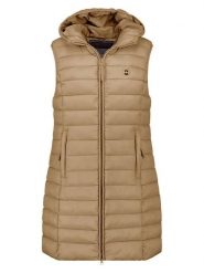 ANAPURNA Kamizelka pikowana "Vakitalana Long" w kolorze beżowym rozmiar: S. Brązowe kamizelki damskie ANAPURNA, s. Za 130.99 zł.