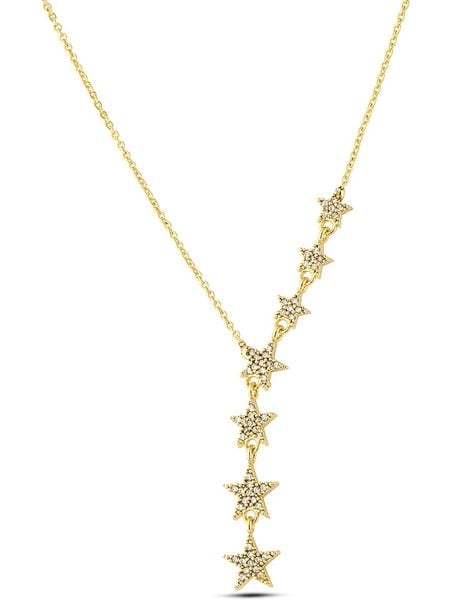 Atelier MIU Pozłacany naszyjnik z elementami ozdobnymi - dł. 49 cm rozmiar: onesize. Żółte naszyjniki damskie atelier MIU, pozłacane. Za 78.66 zł.