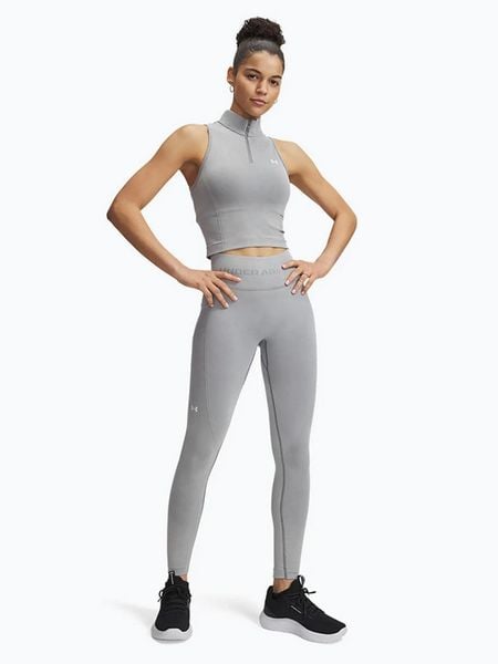 Under Armour Legginsy sportowe w kolorze szarym rozmiar: L. Szare legginsy damskie Under Armour, l, bez wzorów, z materiału, outdoorowe. Za 148.96 zł.