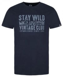 T-shirt męski Loap Alder Blue. Niebieskie t-shirty męskie Scarpa, m, z aplikacjami, z bawełny, bez kołnierzyka. Za 140.99 zł.