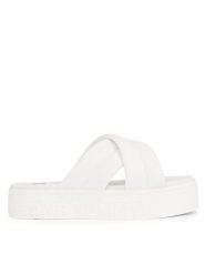 Tommy Jeans Klapki Tjw Lettering Flatform Sandal EN0EN02465 Écru. Klapki damskie Tommy Jeans, bez wzorów, z jeansu, bez obcasa. Za 169.99 zł.
