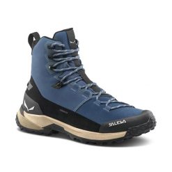 Buty trekkingowe Salewa Puez Winter Mid Ptx. Czarne buty trekkingowe męskie Salewa, na zimę, z mikrofibry, bez zapięcia, trekkingowe, primaloft. Za 912.50 zł.