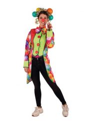 Rubie`s Kolorowy płaszcz kostiumowy "Clown coat" rozmiar: 38/40. Płaszcze damskie s, bez wzorów. Za 109.78 zł.