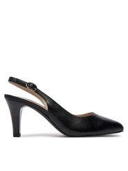Caprice Szpilki 9-29606-42 Czarny. Czarne szpilki Caprice, bez wzorów, ze skóry, bez obcasa. Za 222.99 zł.