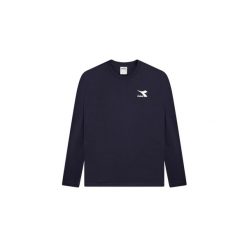 Koszulka męska DIADORA T-SHIRT LS CHROMIA. Czarne koszulki męskie z długim rękawem Diadora, m, bez wzorów, bez kołnierzyka. Za 49.99 zł.