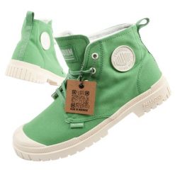 Buty trampki sportowe męskie Palladium Pampa SP20. Zielone trampki i tenisówki męskie Palladium, bez wzorów, z materiału, bez zapięcia. Za 229.00 zł.