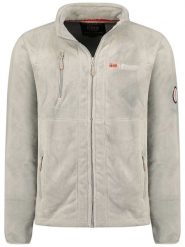 Geographical Norway Kurtka polarowa "Upload" w kolorze szarym rozmiar: L. Szare kurtki męskie Geographical Norway, l, bez wzorów, z polaru, bez kaptura. Za 170.07 zł.