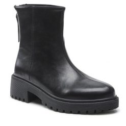 Botki Jenny Fairy. Czarne botki damskie Jenny Fairy, bez obcasa, na płaskiej podeszwie, bez zapięcia. Za 169.99 zł.