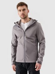 Чоловіча куртка softshell вітрозахисна мембрана 5 000 - сірий. Kurtki softshell damskie 4f, l, bez wzorów, z softshellu, bez kaptura. Za 2,999.90 zł.