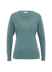 Cienki sweter. Czarne swetry klasyczne damskie bonprix, z bawełny, bez kołnierzyka. Za 79.99 zł.