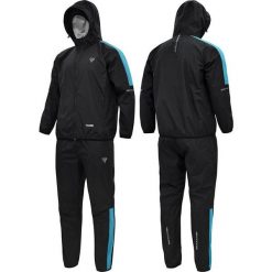 Kombinezon RDX H1 Sauna. Czarne kombinezony damskie RDX SPORTS, s, bez wzorów, z materiału, bez kołnierzyka, bez ramiączek, długie. Za 279.99 zł.