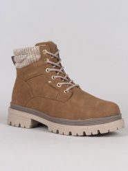 Kimberfeel Botki "Baya" w kolorze jasnobrązowym rozmiar: 37. Brązowe botki damskie Kimberfeel, bez obcasa, bez zapięcia. Za 256.70 zł.