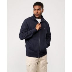 Bluza zapinana na zamek błyskawiczny Gant Shield. Niebieskie bluzy bez kaptura męskie Gant, xl, z bawełny. Za 534.50 zł.