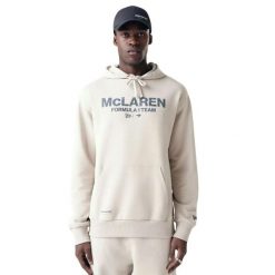 Oversize bluza z kapturem McLaren Racing. Brązowe bluzy z kapturem męskie New Era, m, z bawełny. Za 196.00 zł.